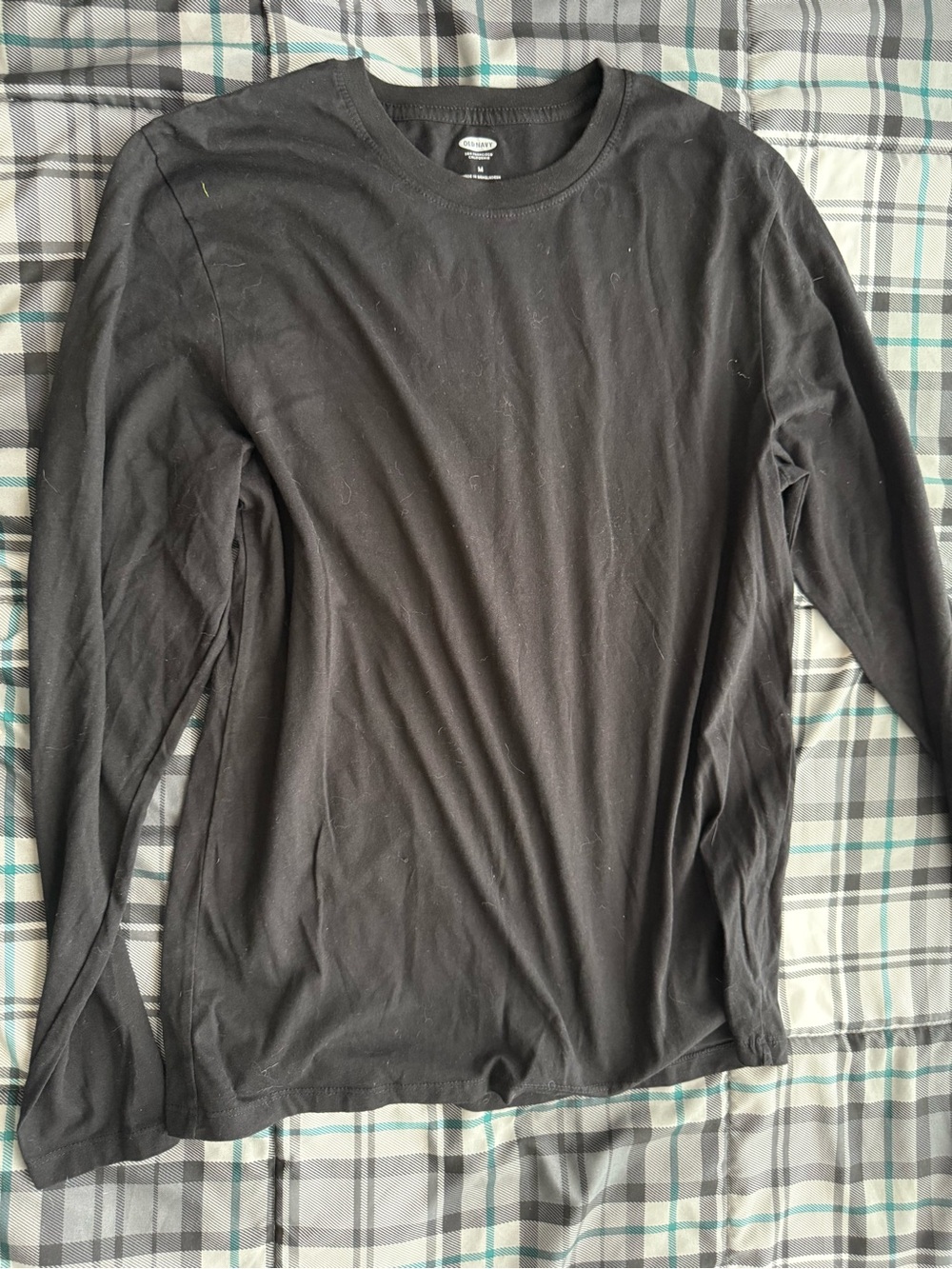 Old Navy Black Long Sleeve T-Shirt | Men’s Medium | Crew Neck